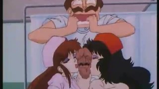 Hentai trio con dos enfermeras viciosas